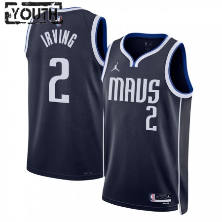 NBA Børn Trøje Dallas Mavericks Kyrie Irving 2 2022-23 Jordan Statement Edition Navy Swingman